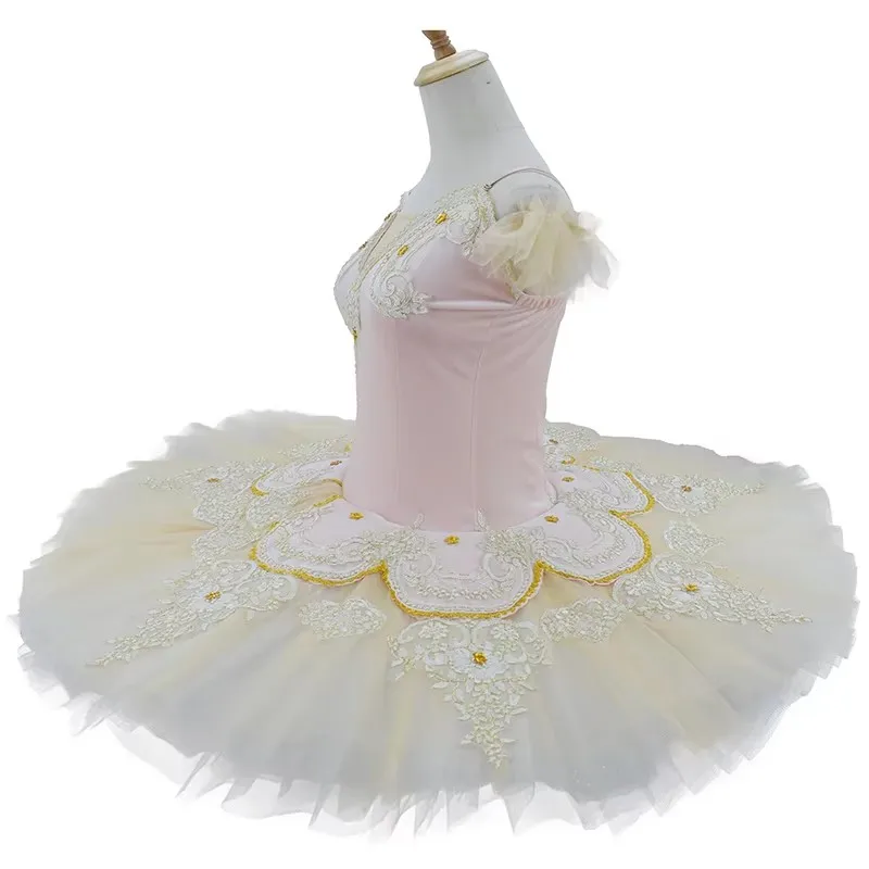 ใหม่ผู้ใหญ่เด็กคลาสสิก Professional บัลเล่ต์ Tutu Swan Lake แพนเค้ก Tutu Ballerina Party เครื่องแต่งกายเต้นรําบัลเล่ต์ชุดผู้หญิง