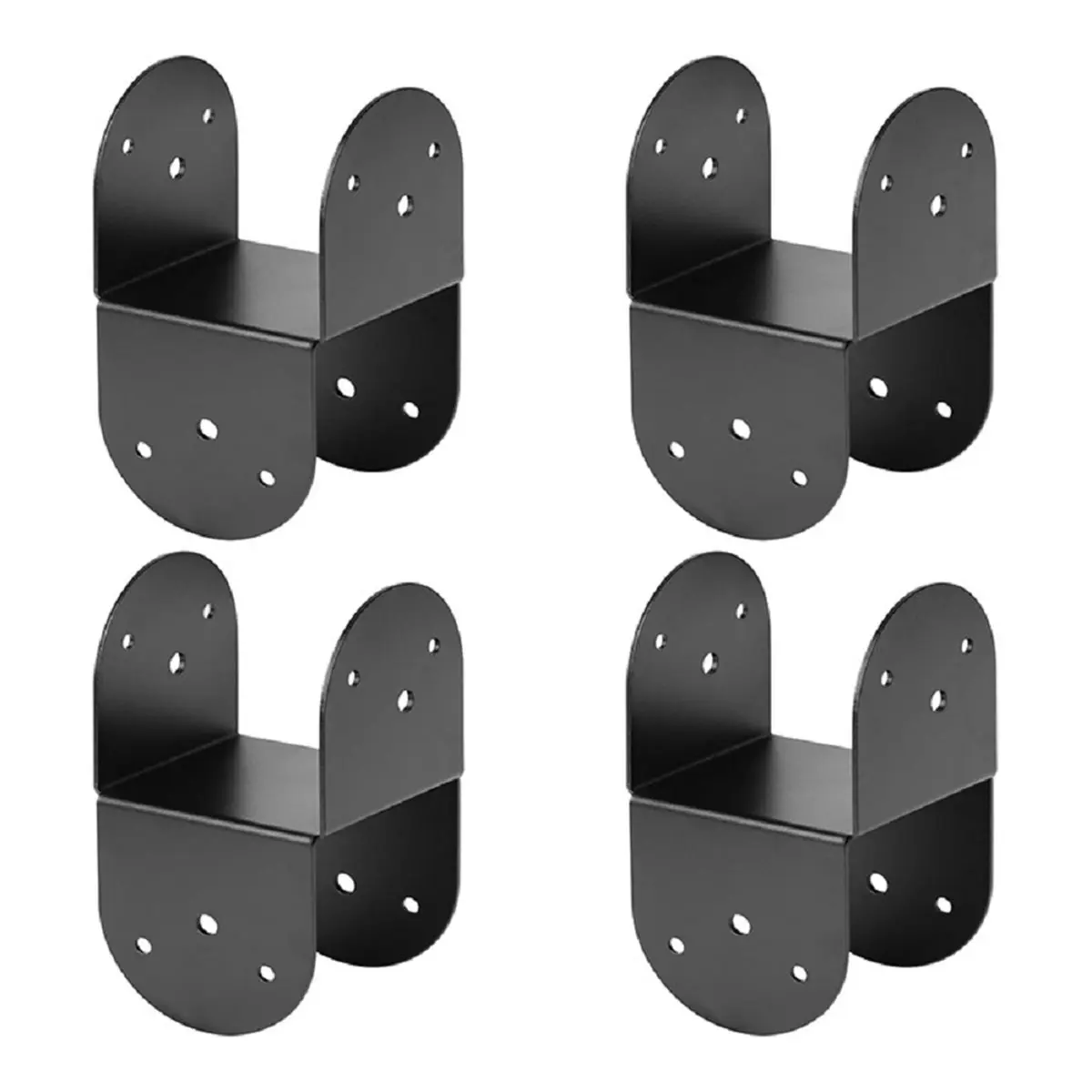 Best of 2026 4 Pcs 4x4Post Caps Bracket, Bracket for Connecting Post to Beam,Black Used for Pergolas, Log Cabins,Truss Frames
