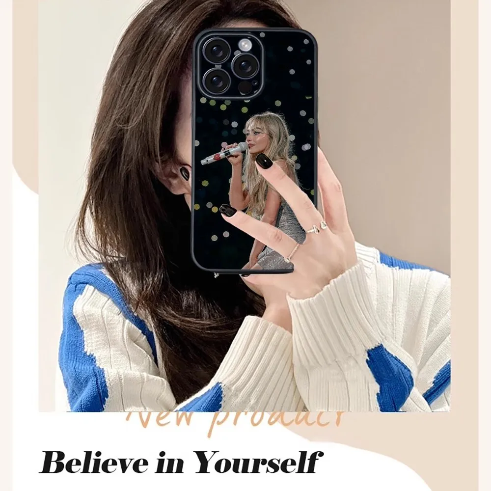 Singer S-Sabrina C-Carpenter  Phone Case For iPhone 16 15 14 13 12 11 PRO MAX PLUS Mini TPU Soft to Skin-friendly case