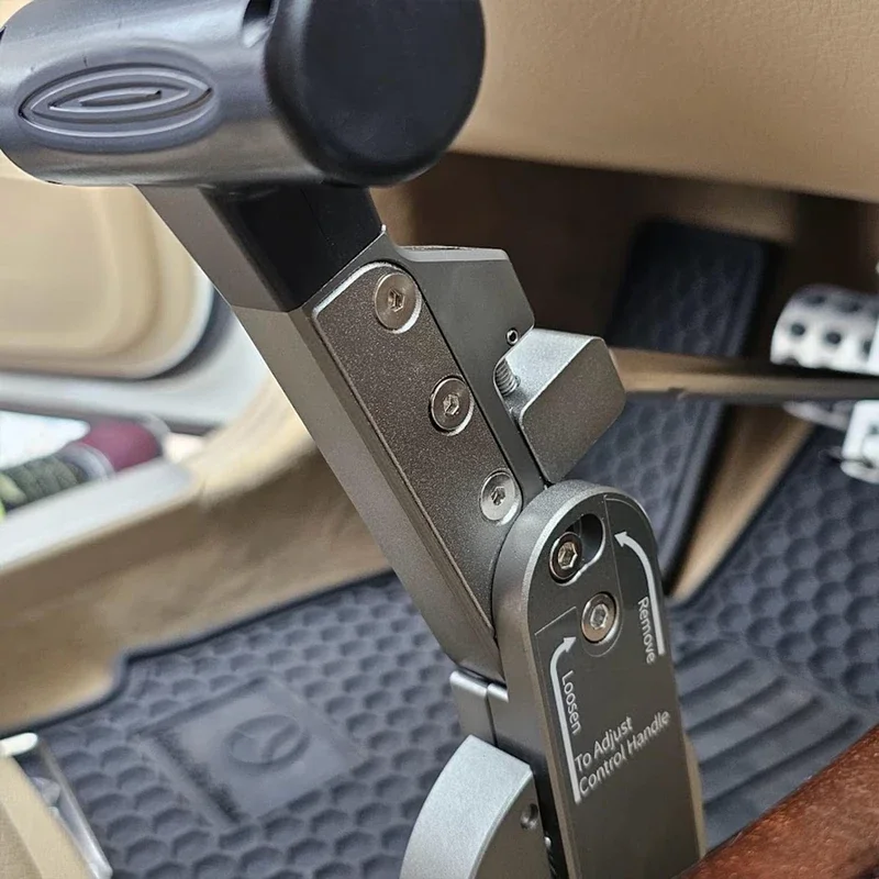 Fixed Permanent Device For Disabled Injured Handicap Drivers, Driving Hand Car Pedal Assist Controls