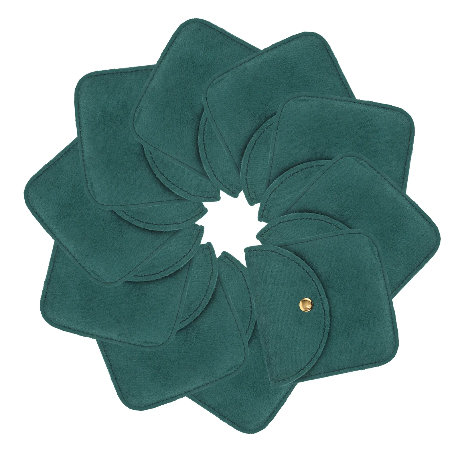 

10Pcs Jewelry Bags Small Soft Snap Close Pouches Travel Jewelry Organizer Storage Bag for Bracelets Pendants Watch Storage Box