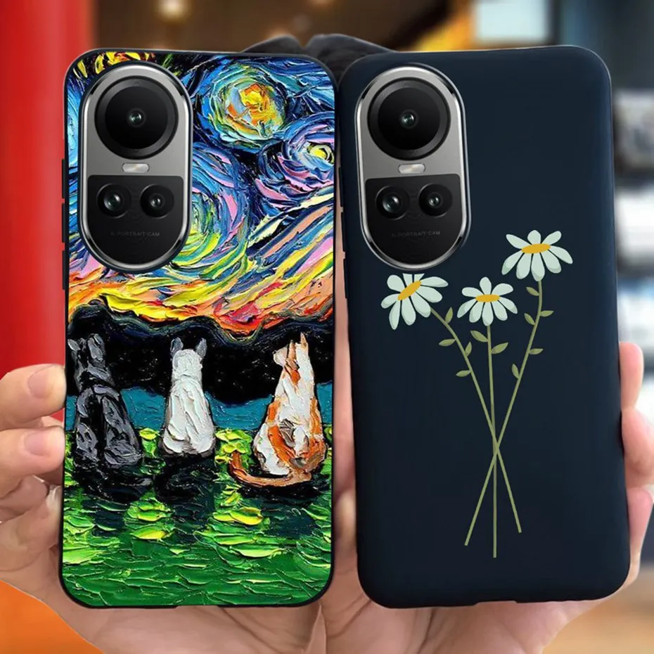 For OPPO Reno10 Reno 10 Pro Plus 5G 2023 Cool Fashion Phone Case For Oppo Reno10 Pro+ 10Pro 10 5G Cnady Color Soft Silicon Cases