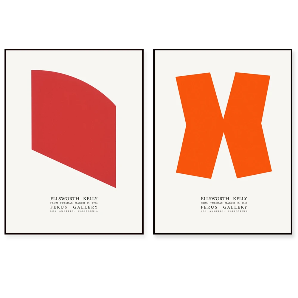 Ellsworth Kelly Art Exhibition Digital Download Poster vintage Architect Print