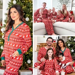 Mother Kids Christmas Pijama Family Matching Outfits Loungewear Xmas Family Look Pajama Women's Pajamas Children's Baby Clothing