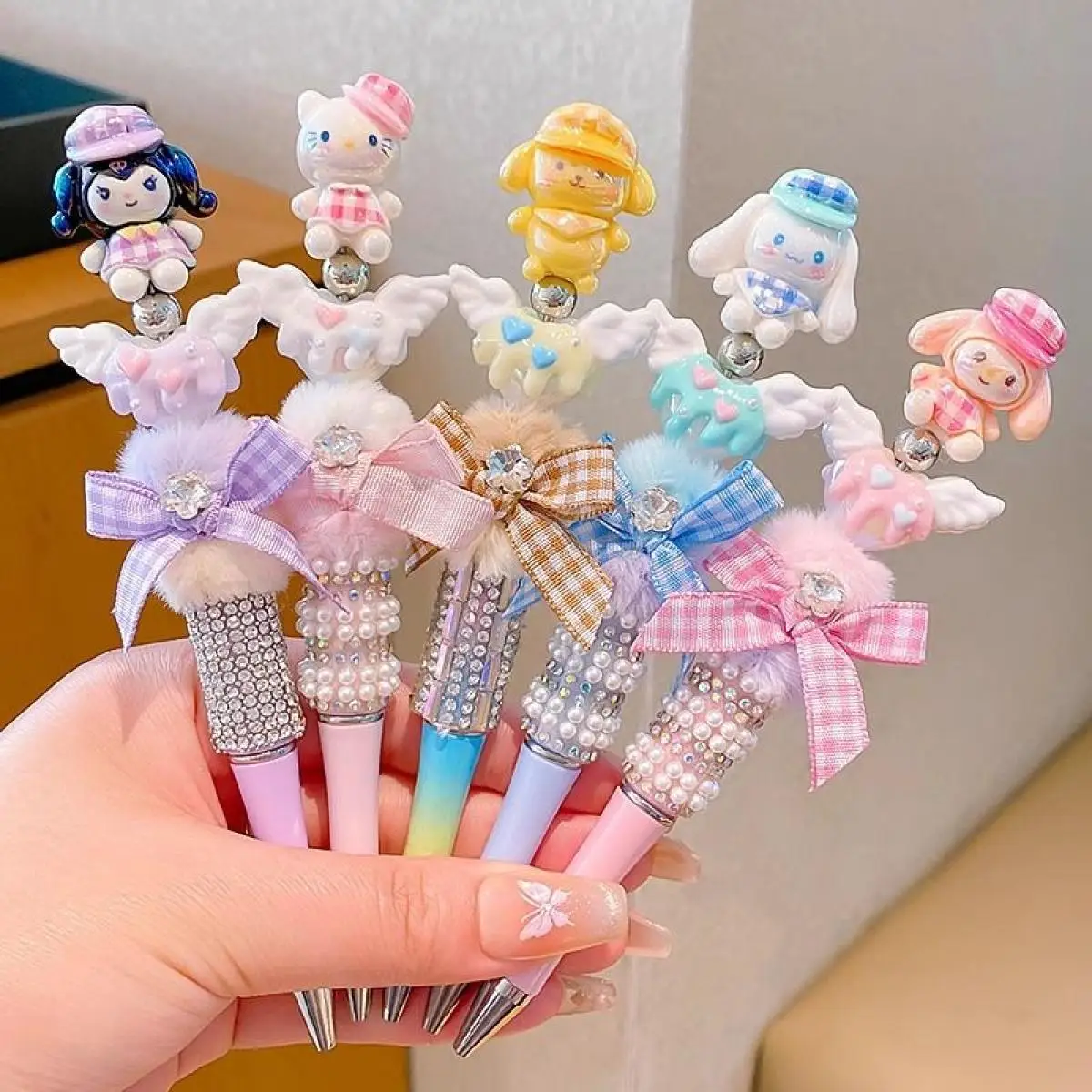 

Кукла Sanrio с героями мультфильмов Куроми, вращающаяся нейтральная ручка, новый стиль, милая детская плюшевая кукла с высоким внешним видом, стилист, студенческий подарок на день рождения