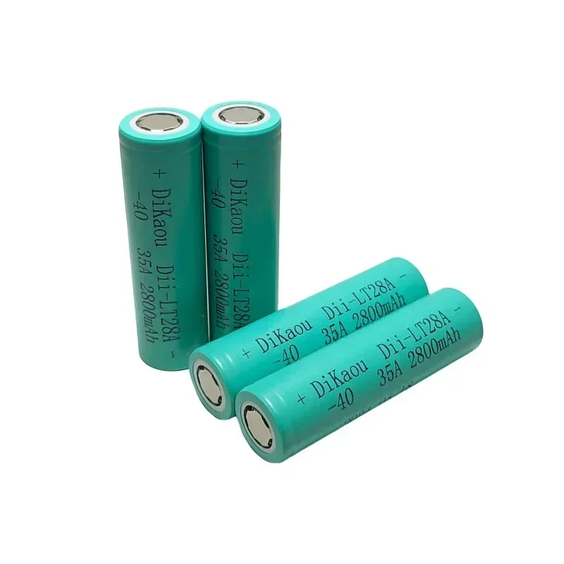 3.7V 2800mah 18650 Battery Lii-LT28A 35A Rechargeable Cells  -40°C Low Temperature Batteries for Driving Recorder Speaker