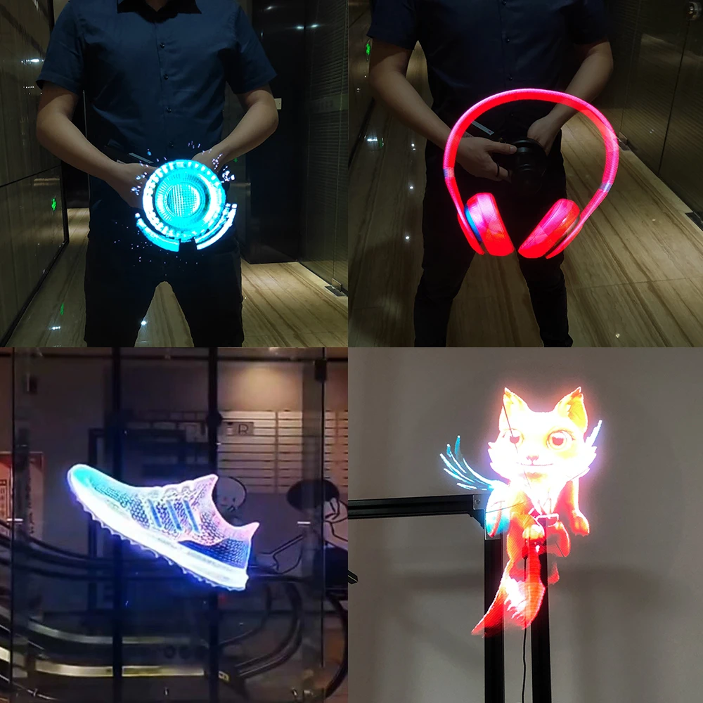 

COEUS Super High 720 LED 3D Display Hologram Fan New 4K Indoor/Outdoor Portable LED Beamer Luminous Advertising Equipment