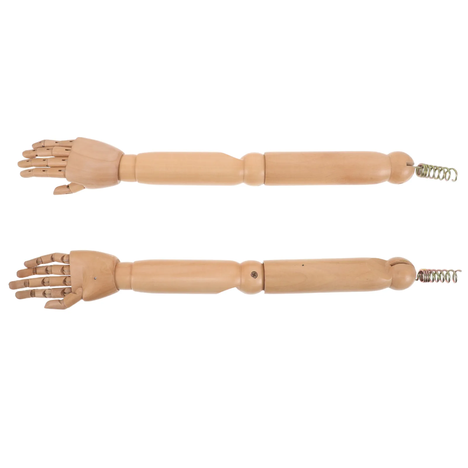 

1Pair Realistic Wooden Mannequin Arm Poseable Bionic Flexible Joints Replacement for Clothing Jewelry Display Art