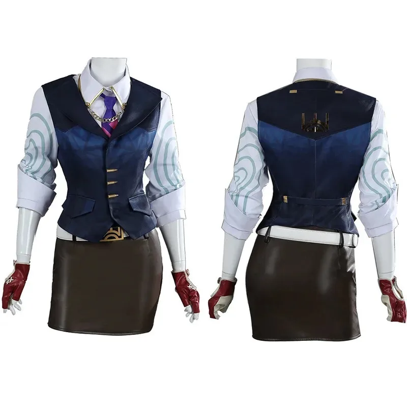 

Game Valorant Chamber Cosplay Costume Women Uniform Prop Accessories Shirt Skirts Sexy Full Set Anime Carnival Party Dress Upx;8