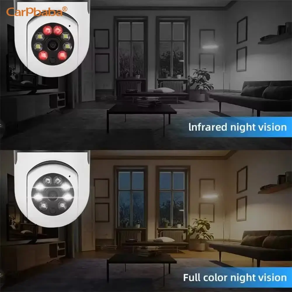 2.4G Wifi IP E27 Bulb Surveillance Camera Night Vision Wireless Home Camera 2MP CCTV Video Security Protection Baby Mini Cam