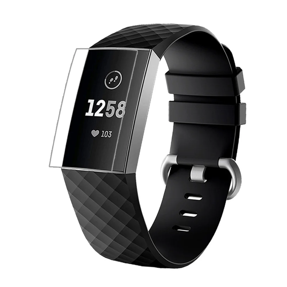 Fitbit Charge 3 HDフィルム,スクリーンプロテクター,フルカバー,高品質のスマートウォッチアクセサリー