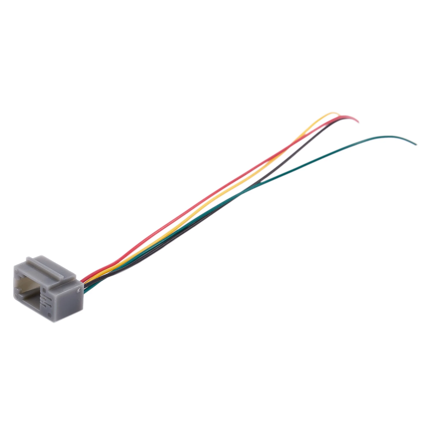 10 Uds 616E 4P4C RJ9 adaptador de conector de teléfono hembra con 4 cables 8cm