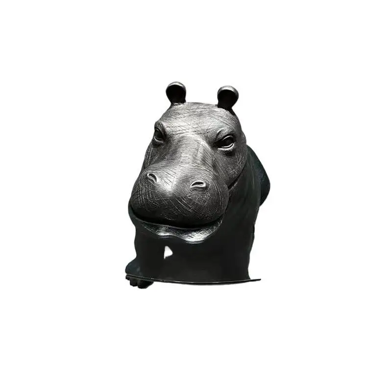 

Italian light luxury modern hippo coffee celebrity animal round low creative design