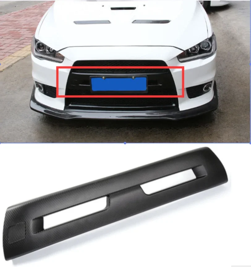 CARBON FIBER  FRONT BUMPER COVER FOR MITSUBISHI LANCER EX EVOLUTION  2009-2016 CAR FRONT BUMPER ACCESSORIES