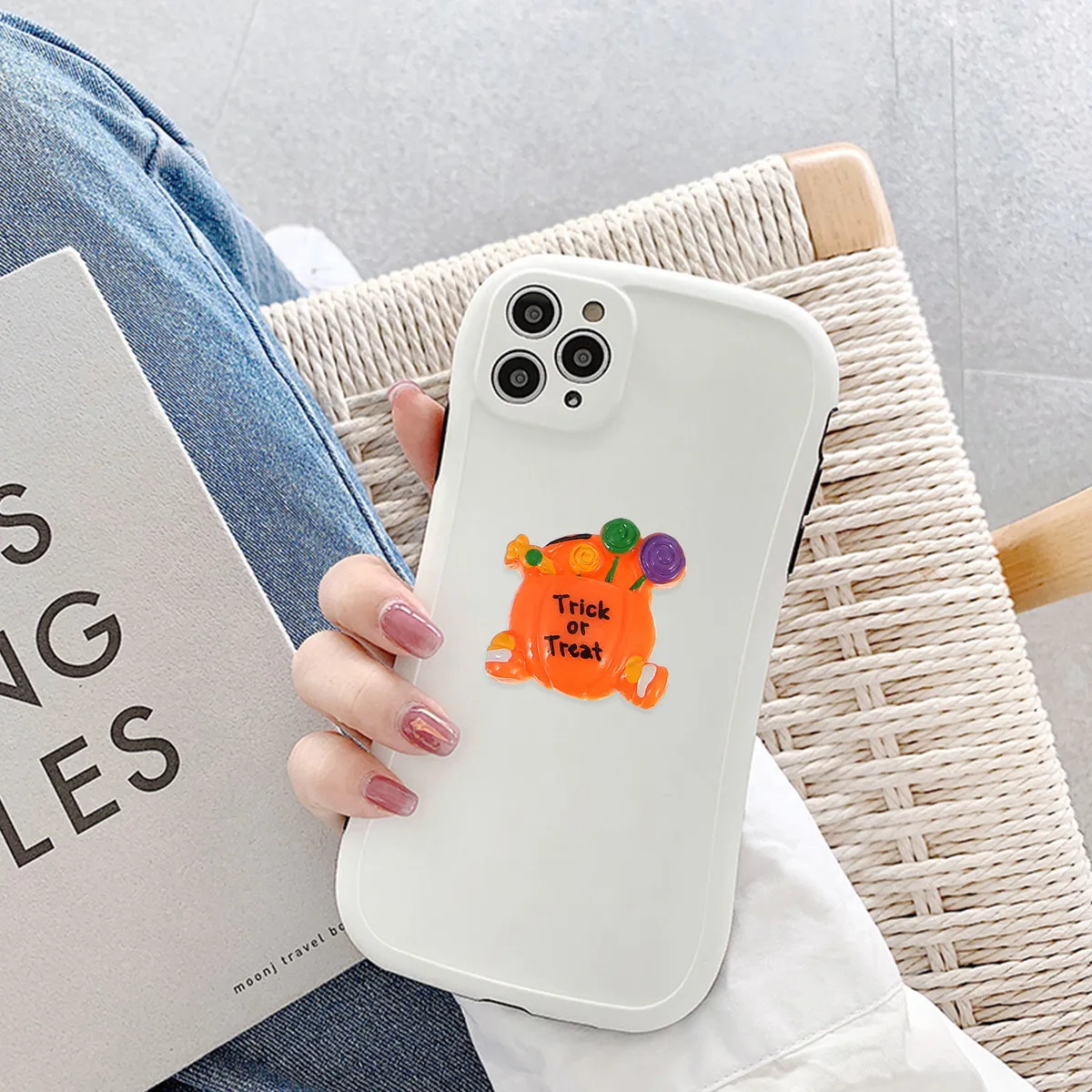 

20Pcs Halloween Resin Pumpkin DIY Candy Decorations Materials Halloween Gift Handmade Craft Supplies Accessories