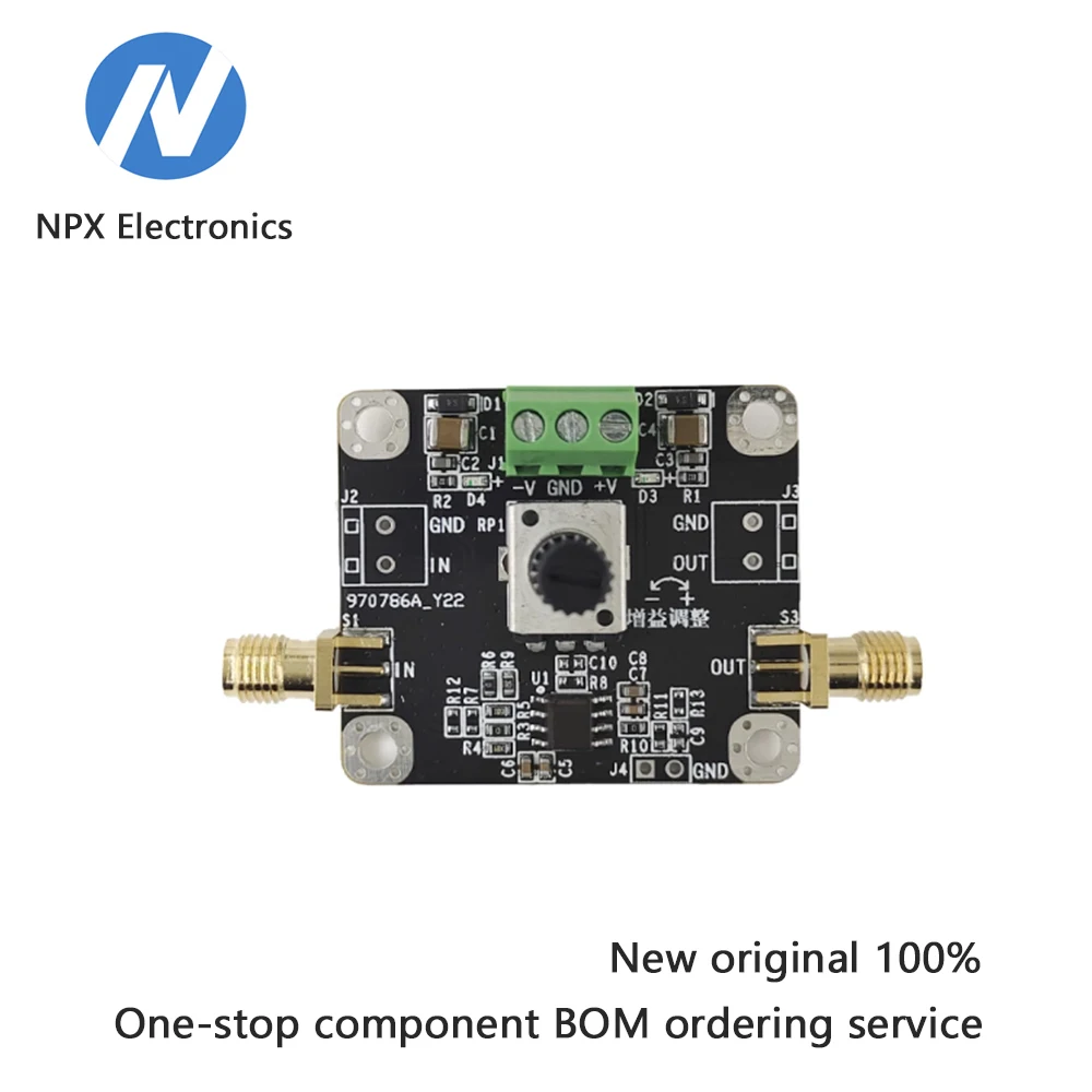 

THS3091 High-frequency Operational Amplifier Module - 210 MHz Bandwidth, Current Feedback, Adjustable Gain, 27V Output