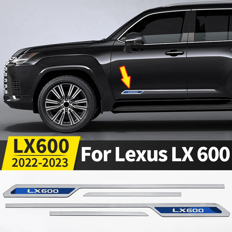 

For 2022 2023 Lexus Lx600 Door & Waist line kit Chrome Decoration Paste LX 600 Exterior Upgraded Accessories Modification body