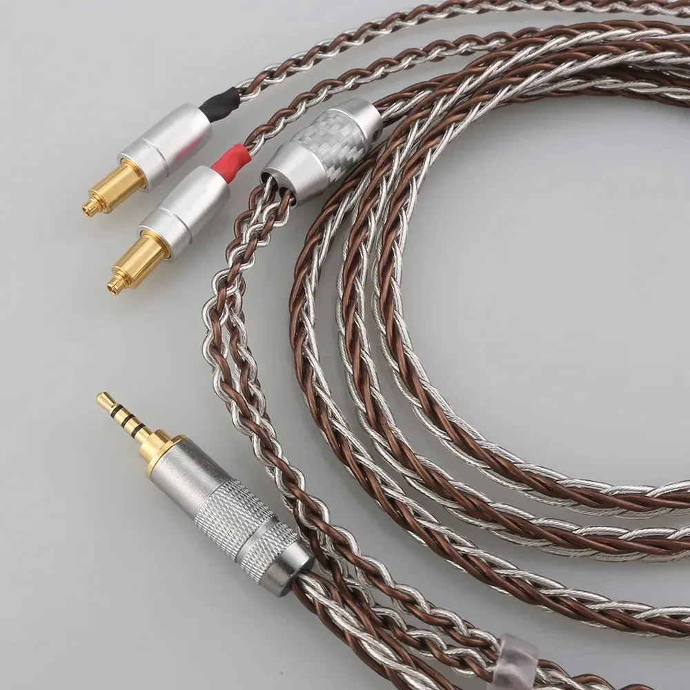 Audiocrast 7N OCC Braided Earphone Cable for Shure SRH1540 SRH1840 SRH1440 Headphones High Quality Audio Cable