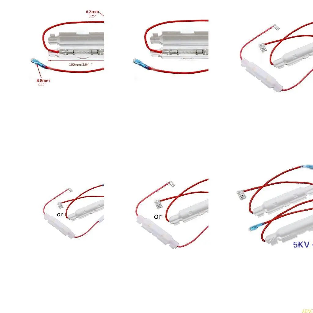 A0NC 5KV 0.8A 800MAマイクロ波オーブン高電圧ヒューズヒューズホルダー電子レンジアクセサリー