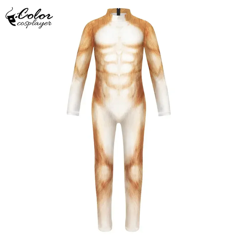 Zentai Cosplay Catsuit à manches longues pour enfants, costume de batterie animale imprimé en 3D, costume de batterie IQUE dex, olympiques de performance de fête