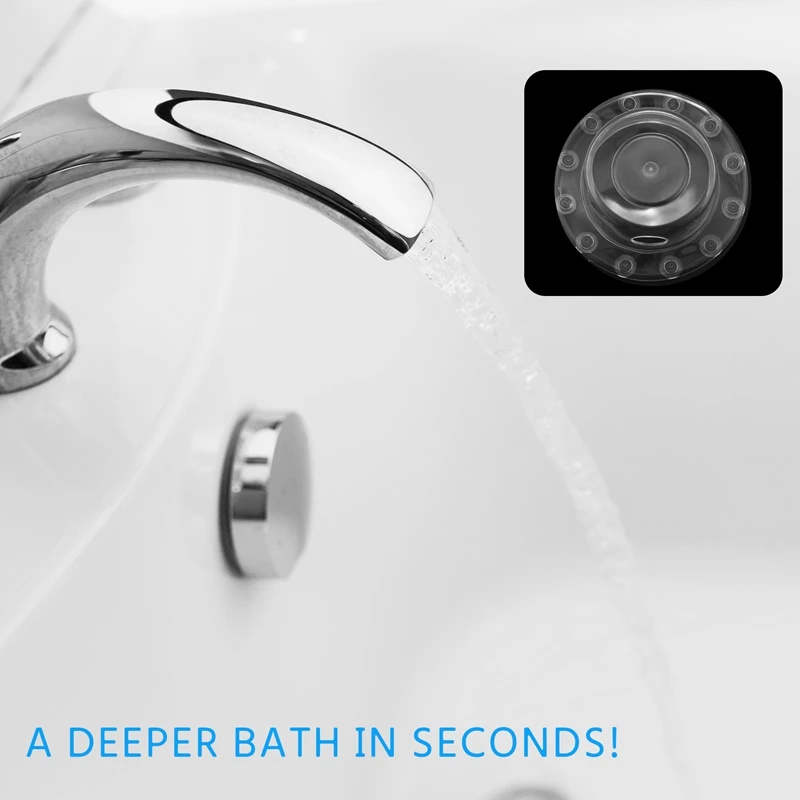 

Bathtub Overflow Drain Cover Suction Cup Seal Bathtub Stopper For Deeper Bath For Bathroom Overflow Drains