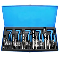 131Pcs M5 M6 M8 M10 M12 for Restoring Damaged Thread Spanner Wrench Twist Drill Bit Hand Tool