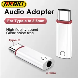 NNBILI Type c To 3.5mm Earphone Adapter 3.5 Jack USB C Audio Converter for iPhone 15 Samsung USB C to 3.5mm Headphone Connector
