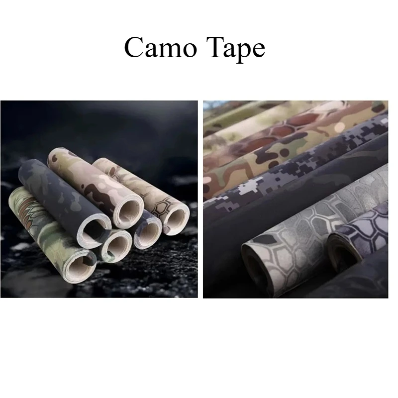 Elastic Self-adhesive Camo Tape Night Scorpion Python Stretch Camo Wrap DIY Tactical Sticker Outdoor Fabric Adhesive Tape