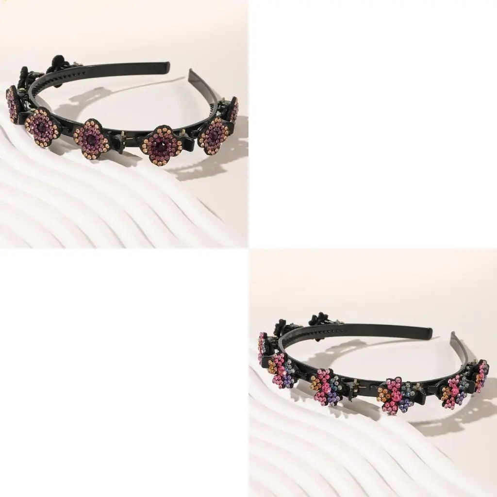 

652F Braided Clover Hair Clips Sectioning Hair Clips for Thick Thin Hair Daily Use Hair Sectioning Gifts for Women Girls