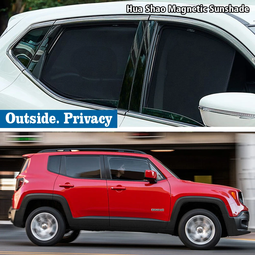 

Magnetic Car Sunshade Shield Front Windshield Frame Curtain Sun Shade Accessories For Jeep Renegade Bu 2014 - 2023 2015 2016