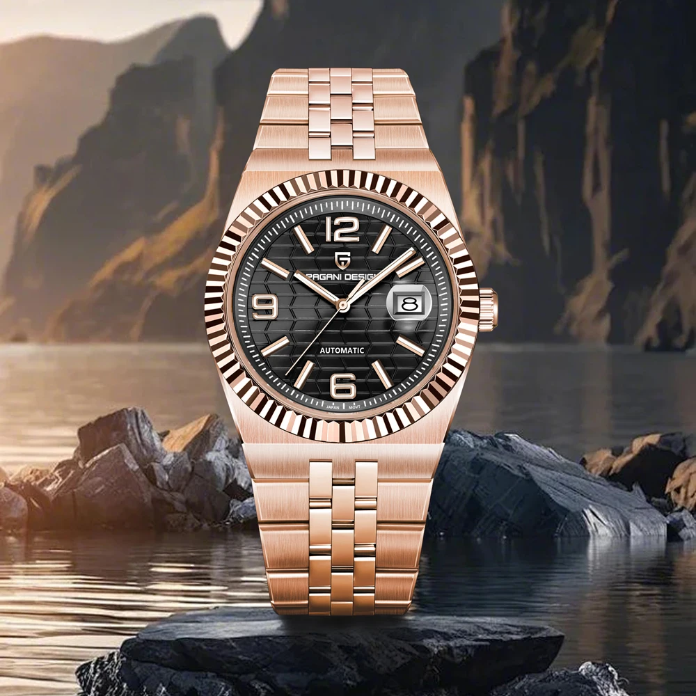 

PAGANI DESIGN watch 2025 new men's automatic mechanical men's watch Sapphire crystal 8215 stainless steel waterproof men's watch
