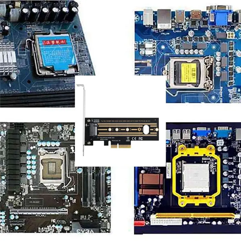 M.2 NVMe SSD to PCI-E 4.0 Adapter Card PCI-E X4 4.0 GEN4 NVME KEY-M.2 Main in Electronic products