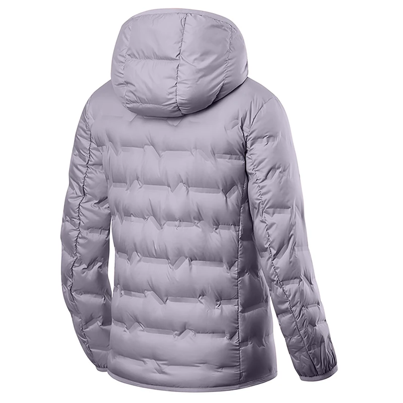 EUMERGX Winter Warm Down Jacket Women Hiking Camping Climbing Trekking Graphene Lining Coat Duck Down Lightweight Padding Jacket