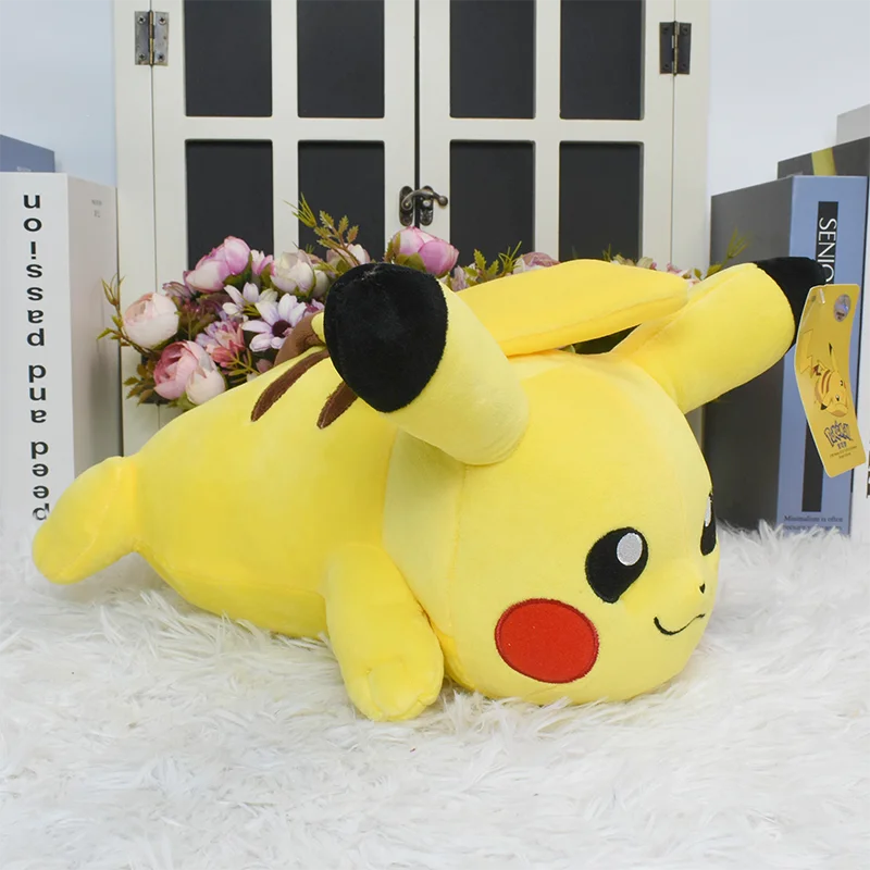 Pikachu Stofftiere, Anime-Cartoon und niedliche Plüschpuppen, Pokemon-Wurfkissen, Geburtstagsgeschenk für Kinder, Freunde, Jungen, Heimdekoration – Detail 6
