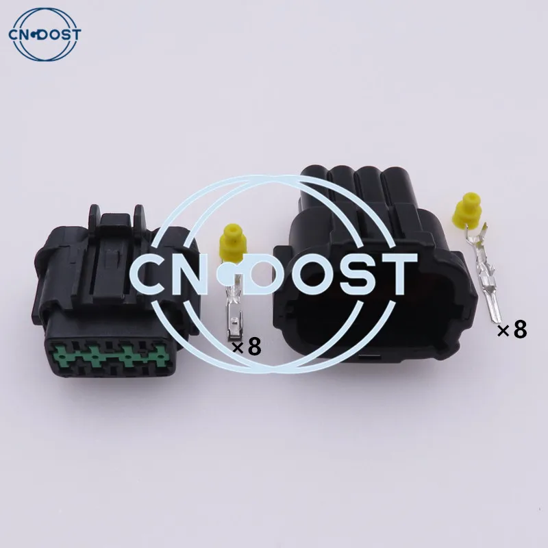 1 Set 8 Hole Auto Socket Headlight Connector 6185-1177 6188-0736 AC Assembly For Nissan Sylphy Teana