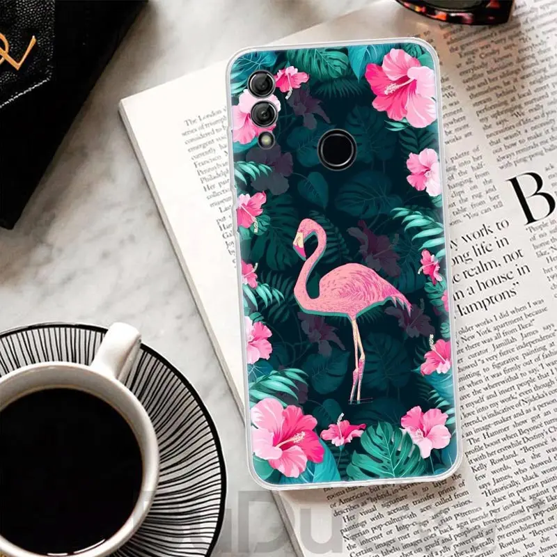 Pink Red Flamingo Cover For Huawei Honor 10 Lite 9X 9 8S 8X 8A Phone Case Y5 Y6 Y7 Y9S P Smart Z 2019 2021 50 1020i Coque