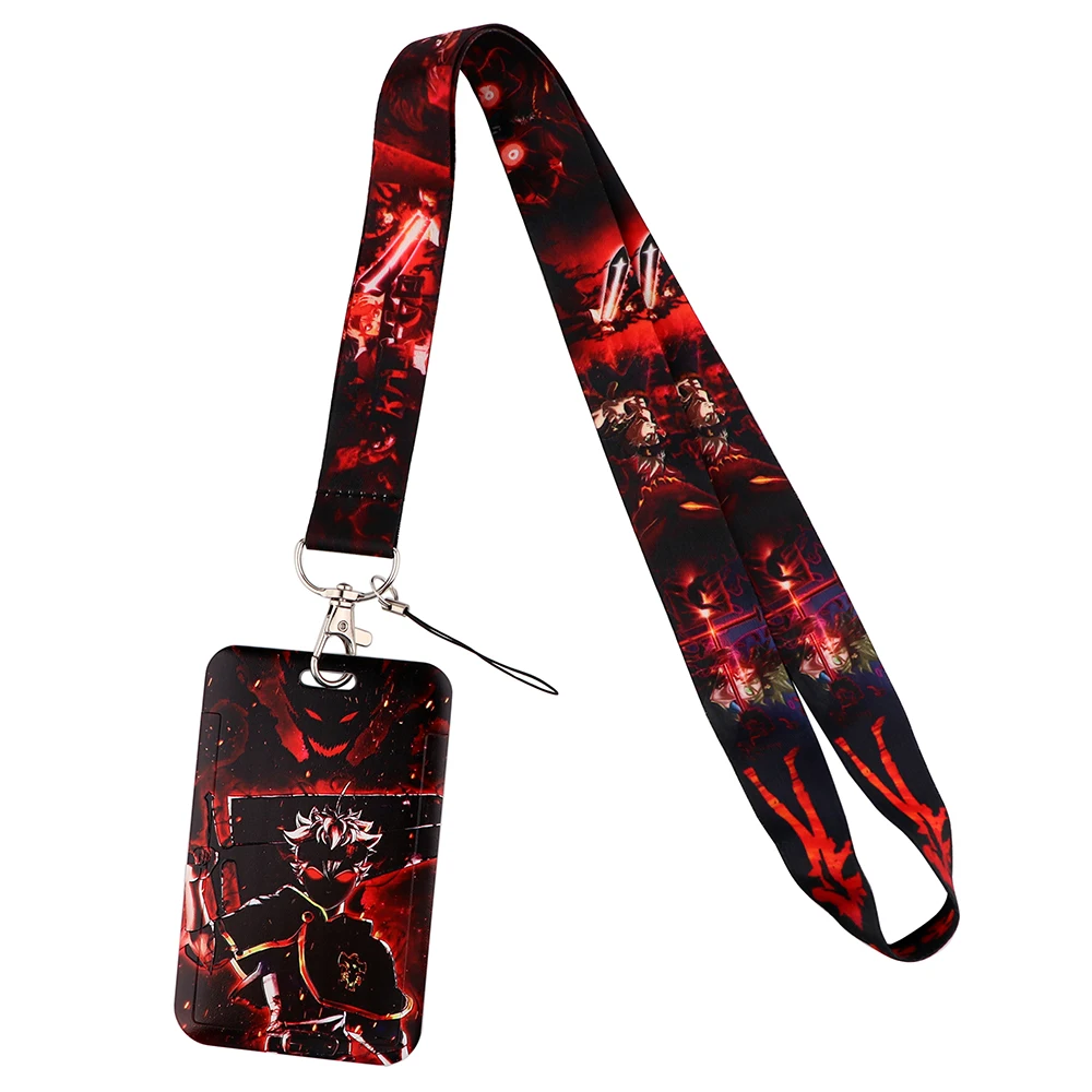 Anime Manga Neck Strap Lanyards for Key ID Card Gym Cell Phone Strap USB Badge Holder Rope Pendant Keychain Gift