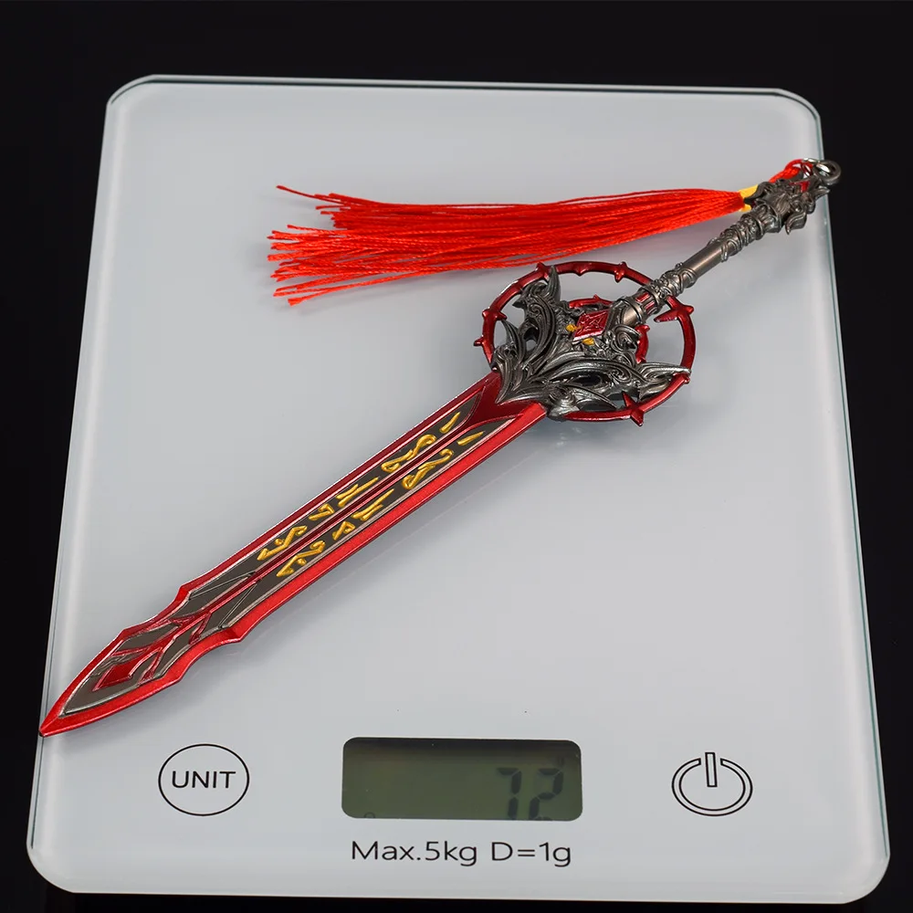 22CM Xiu Luo Sword Naraka Bladepoint Game Periphey Full Metal Craft Weapon Model Ornaments Collectible Katana Toy Boy Gifts