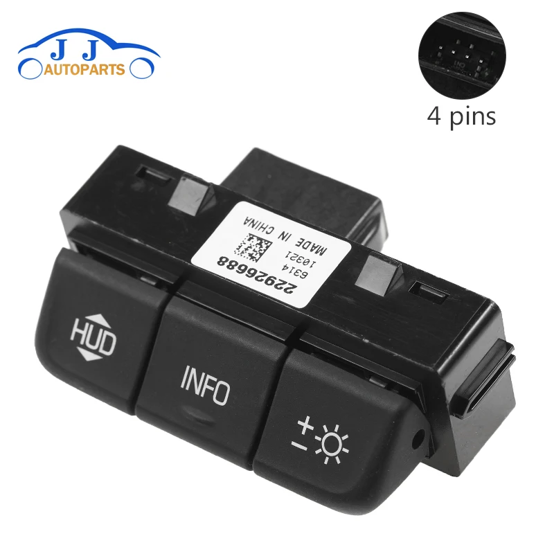 Car Auto Parts Door Lock Switch For Buick Cadillac Chevrolet 22926688 Heads Up Display Switch