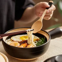 Casserole en céramique de style japonais avec poignée, marmite à soupe, casseroles, casserole, cuisinière à gaz, haute température, degré 4