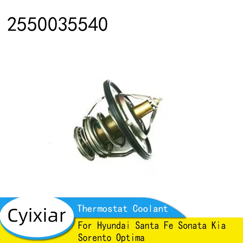 

2550035540 Brand New Genuine Thermostat Coolant For Hyundai Santa Fe Sonata Kia Sorento Optima 25500-35540