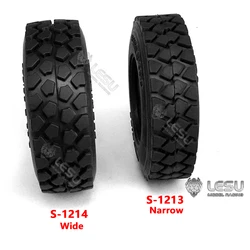 LESU S-1213 & S-1214 1/14 Truck Gravel Tire Suitable for Tamiya 1/14 Mud Dump Truck Tractor Truck 85MM Diameter Tire