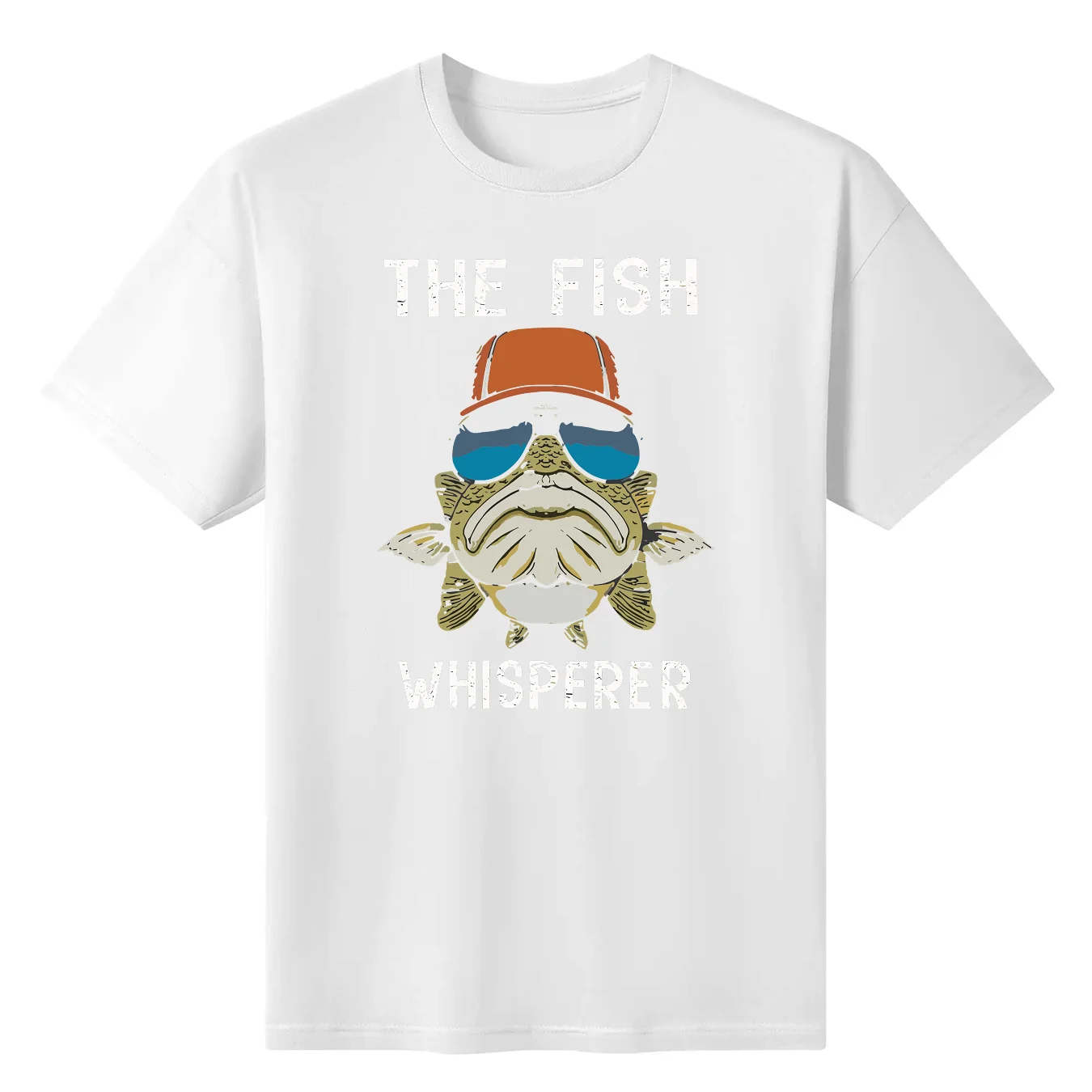 The Fish Whisperer Love Fishing Funny Fisher Gift Vintage Anime Graphic T-shirts Unisex 100% Cotton