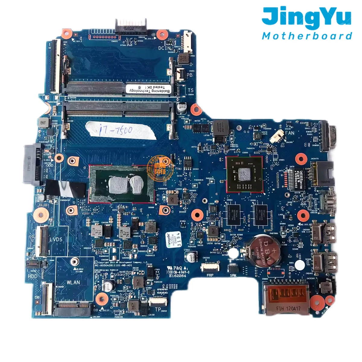 For HP 340 348 G3 Laptop Motherboard  6050A2811101-MB-A01 Mainboard with I5-7200U I7-7500U CPU R5 M430 2G GPU