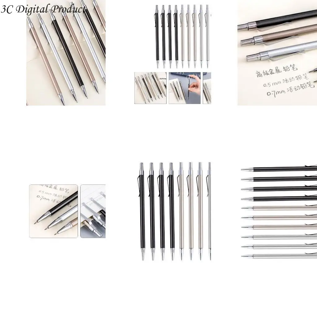 10pcs Механический автоматический карандаш Механический карандаш 0,5 или 0,7 рисунок карандаш Q84A