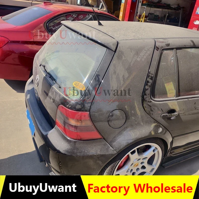 Für Volkswagen VW Golf 4 MK4 Standard 1998-2004 Auto Teile PU Grau Hinten Dach Spoiler Hinten Dach Flügel spoiler Auto R32 Styling