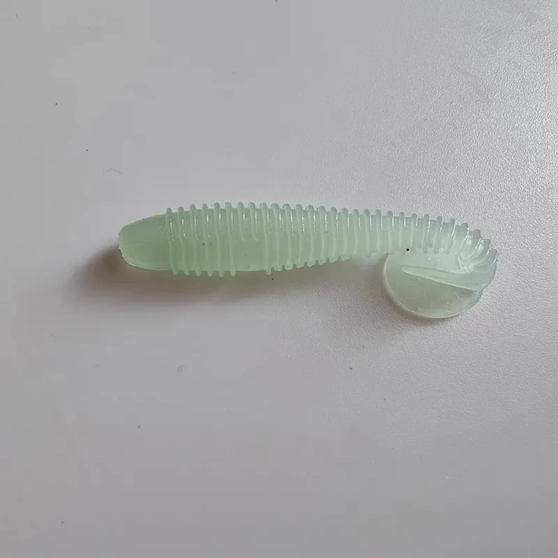 Ufishing 5,5 cm/6,5 cm/7 cm Leuchtfaden-Design PVC-Wurm-Angelköder 10 Stück/Beutel Bass Soft Bait – Detail 2