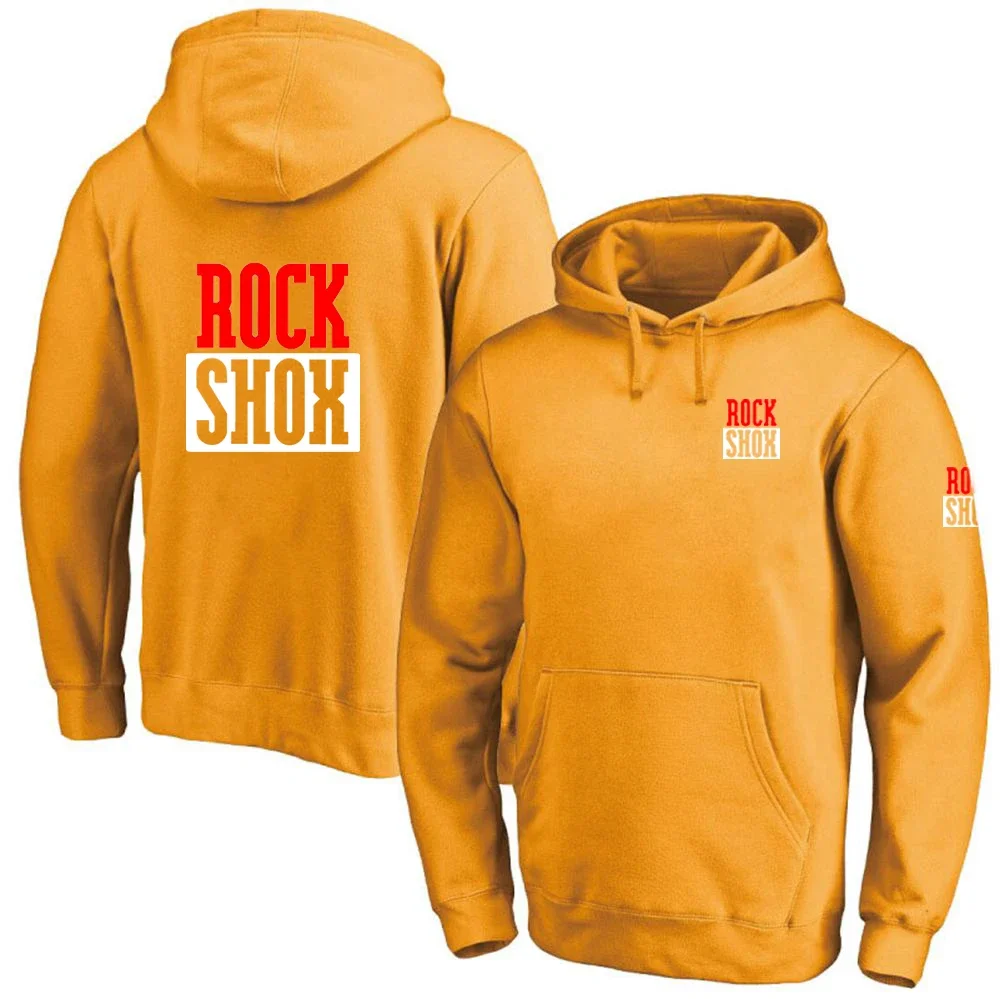 Rock Shox Shock Suspension Mountain Mtb 2023 Men Casual Solid Color Crewneck Sweater Cotton Harajuku Style All-match Pullover