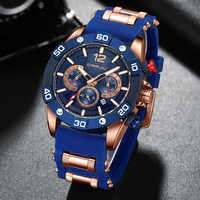 CRRJU Men Watch Quartz Sports Business Luxury Silicone Watch 3ATM Waterproof Date Clock with Luminous Relogio Masculino
