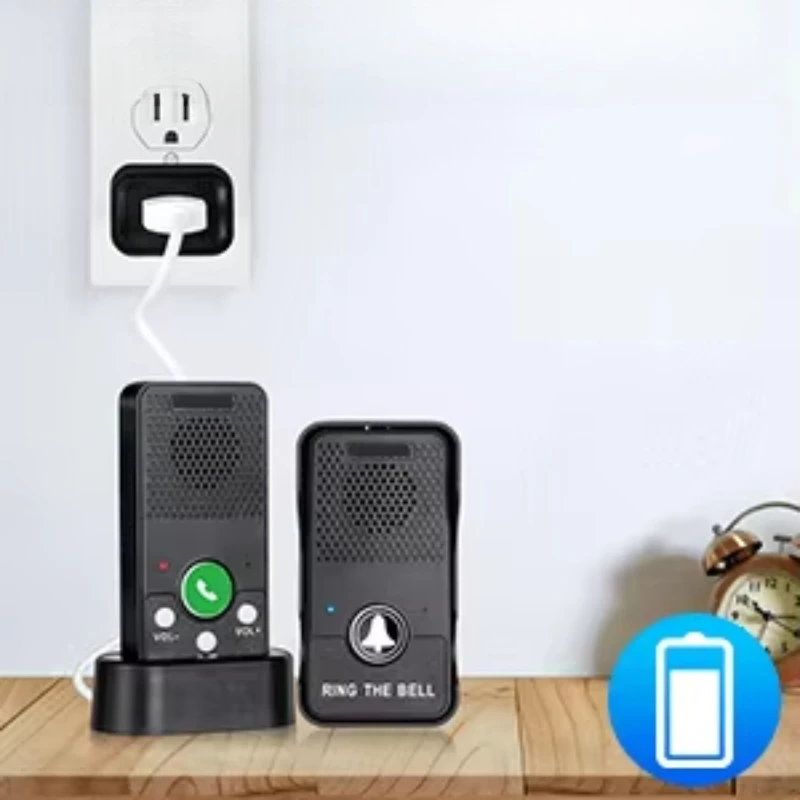 Wireless voice house building intercom two-way waterproof charging doorbell